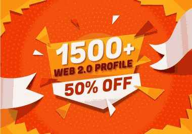 Create 1500 High Quality web 2.0 profile backlinks