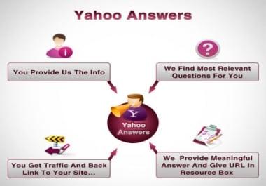 Promote a web site in 10 Yahoo Answers by means of Clickable link