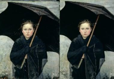 retouching your old photos making them looks nice