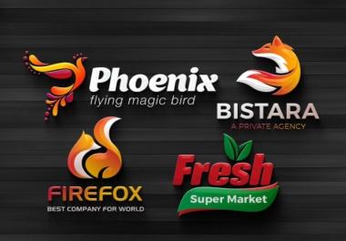 I will do modern luxury 3D logo design