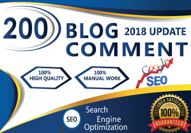 i will 200 unique domain dofollow blogcomment backlinks DA 40 plus low spam scorre