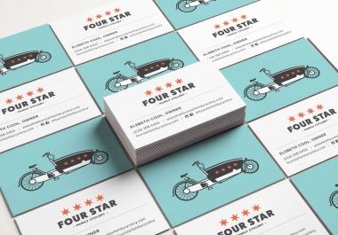 I will create a custom business card design