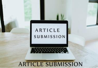 I will create 10 high quality article submission