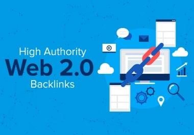 I will manually do 15 HIGH DA Web2.0 backlinks