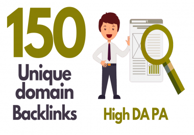 I will do 150 unique domain blog comment DA 30-50+ dofollow quality backlinks