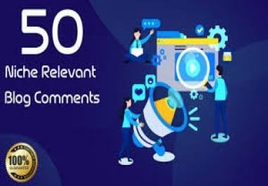I will do 50 niche no follow blog comments
