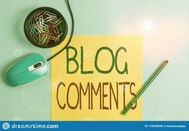 I will do 40 low obl blog comment high da pa