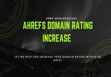 I will increase DR Domain Rating Upto 40 in 20 days