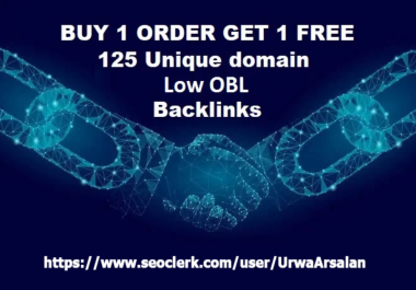Get 125 Unique Low OBL Blog Comment Dofollow Backlinks On DA 30 to 90