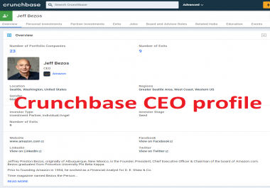 I will Create Crunchbase Profile for you and your Company