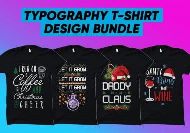 Bulk Custom Typography random niche T Shirt Design