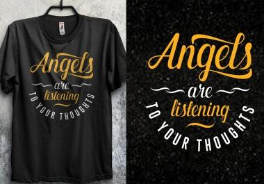 Bulk custom typography t shirt design