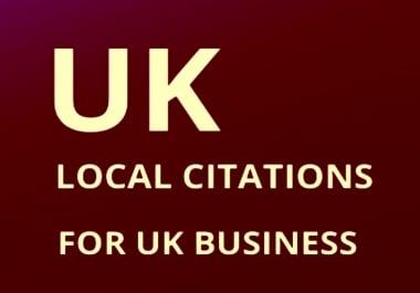 Provide 500 UK local listing citations for your business