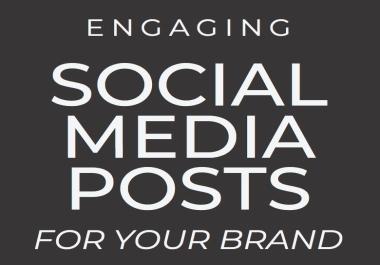 Write 7 social media posts for your business