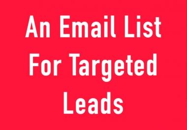 Provide you 500 targeted Emails List
