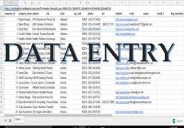 professional and efficient data entry writting work at reliable rates