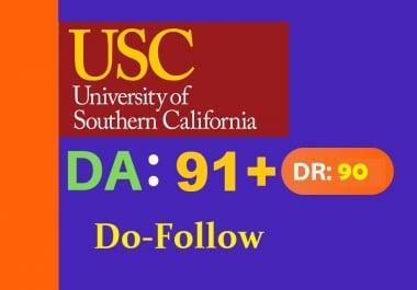 publish a guest post on usc edu DA 91