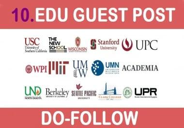 I will provide 10 edu post on top universities sites