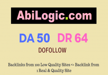 I will publish a guest post on AbiLogic da50
