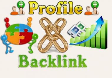 I will 50 High Quality Profile Backlinks