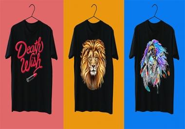 i will design amazing tshirts fast