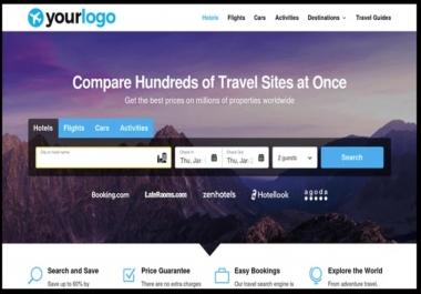 I will create premium travel affiliate website for passive income