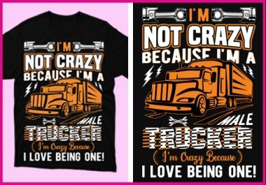 Create Professional and Creative T-shirt Design Within 24 Hours