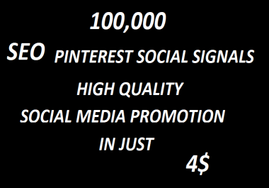100,000+Super Offer SEO Pinterest Social Signals Bookmarks High Quality