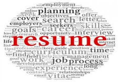 I will write you a professional and effective resume