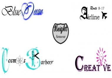 Custom and Unique logo for you