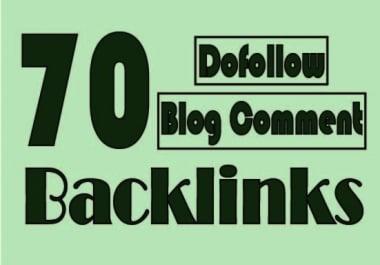 I will create 70 High authority dofollow backlinks in just one day