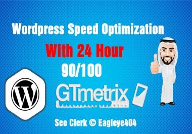 I will Provide you wordpress site speed optimization with gtmetrix