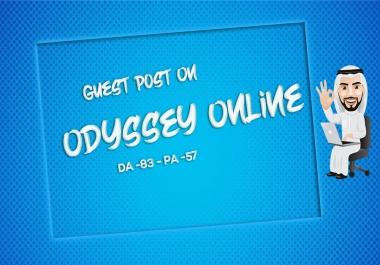 I will a guestblog on theodysseyonline dofollow Backlink