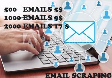I will collect 500 emails for your business marketing