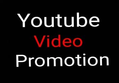 YouTube Video Promotion Manully & Fast Delivery