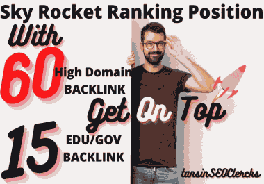 SkyRocket Your WebSite With 65 DA/PA/Pr9 Backlink +15 EDU/GOV Total 80 Unique Backlink