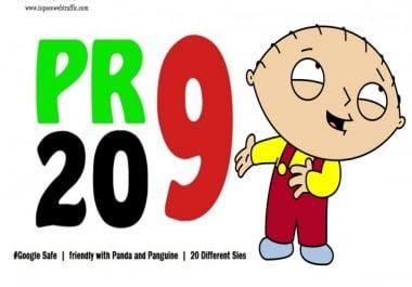 I will Manually Do 20 High Authority UNIQUE Pr8+ Pr9 Backlink