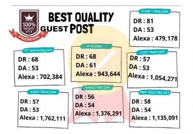 DA 50+ granted 10 guest post from 10 real sites