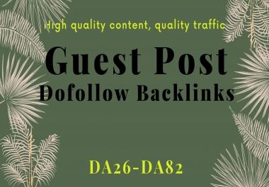 I will guest post on quality website