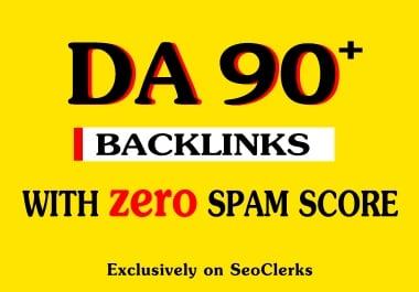 Build 5 da 90 plus high quality seo backlinks - improves your Search Engine Ranking.