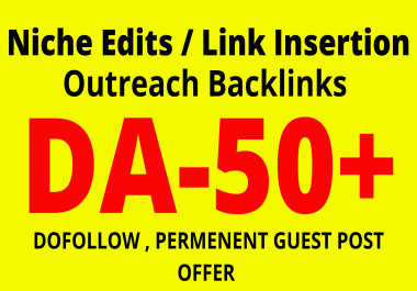 I will do niche edit outreach SEO backlinks link building service