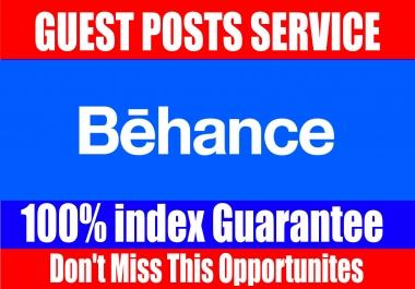 Publish Guest Post on,  Behance High DA 90+