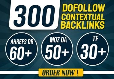 Provide you 300 Dofollow High DR DA and TF PBN backlinks for Good seo Results
