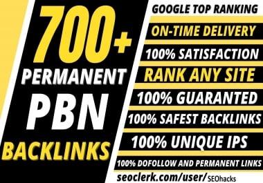 Provide you 700 DR 50 to 70 contextual dofollow pbn backlinks for good seo results