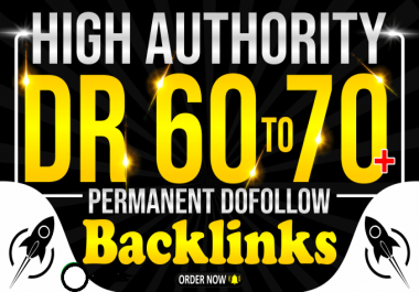 Provide you 10 Dofollow High DR 60 to 80 Backlinks for Good seo Results