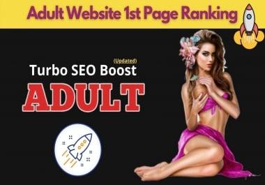 1000 Dofollow Backlinks for Adult website to 1st page ranking