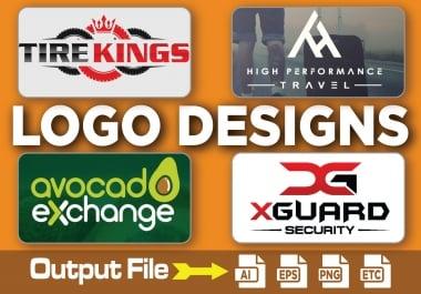 i will design flat,  minimalist,  coraporative logo design with copyright