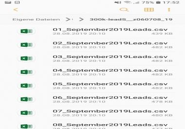 send you a folder of 300.000 Email contacts +746.000 contacts