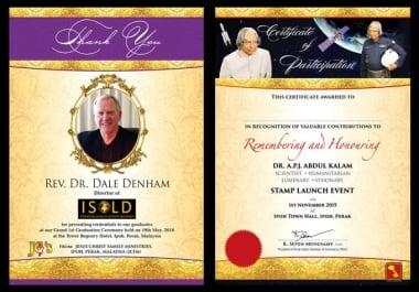 I will design an attractive award certificate for you