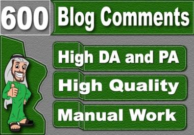 I will submit 600 high quality seo dofollow blog comment backlinks